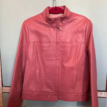 RUIT MONT 핑크 가죽 자켓