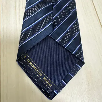Ermenegildo Zegna 넥타이 네이비 스트라이프