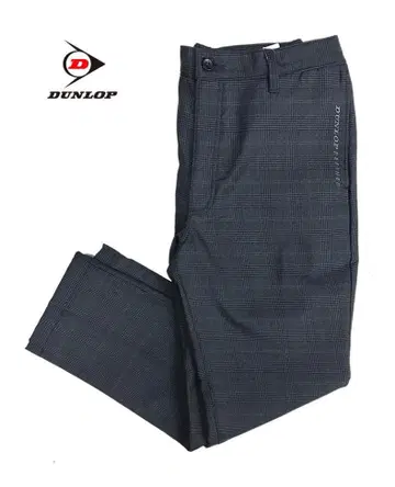 DUNLOP 다크 그레이 체크 팬츠