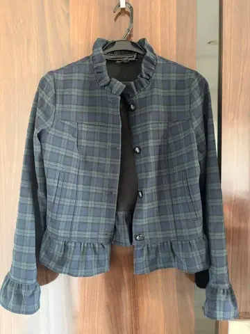 BANANA REPUBLIC 체크 무늬 자켓 US4