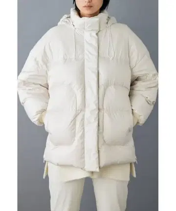 새상품급 nagonsans PARTEX 다운 자켓 아이보리 M