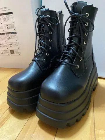 wego 통굽 레이스업 숏부츠 미사용 택 포함