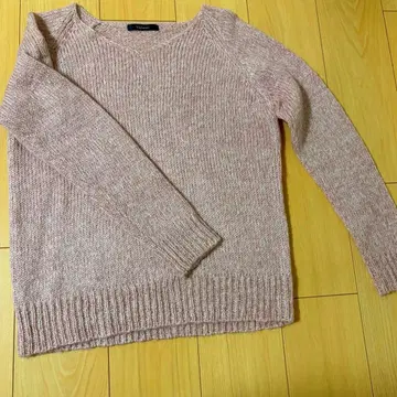 핑크 스웨터 LL 아크릴 혼방