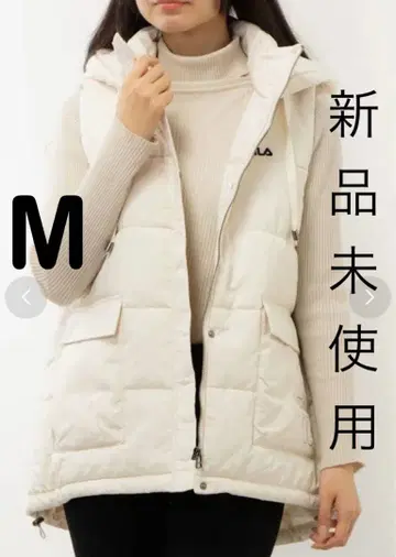 [ 새상품 ] FILA 휠라 빅 포켓 솜 베스트 화이트 겨울 M