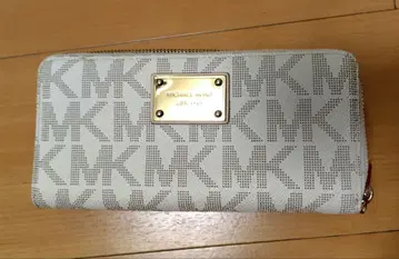 Michael Kors 로고 장지갑 화이트