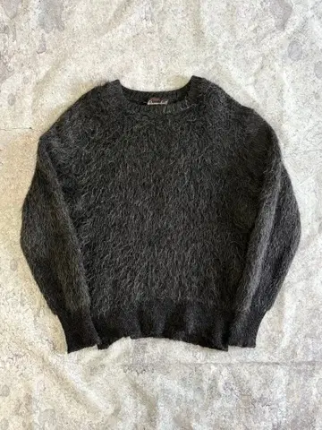 60s 모헤어 니트 블랙