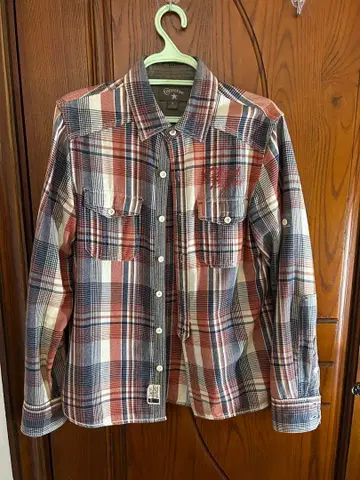 Converse 체크 무늬 플란넬 셔츠 S 사이즈