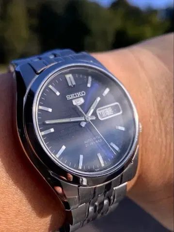 세이코 5 파이브 7S26 뒷면 투명 자동 시계 남성용 손목시계