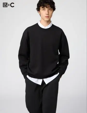 유니클로C 오버 사이즈 스웨트 셔츠
