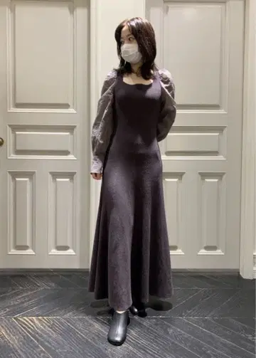 프레이 아이디 오간자 슬리브 스퀘어 니트 원피스 사이즈 0