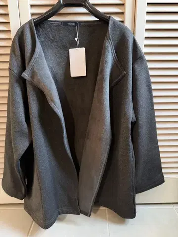 그레이 노카라 자켓