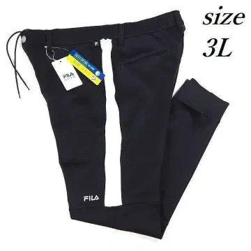 새상품 휠라 골프 던보 니트 조거 팬츠 벨트 루프 블랙 3L