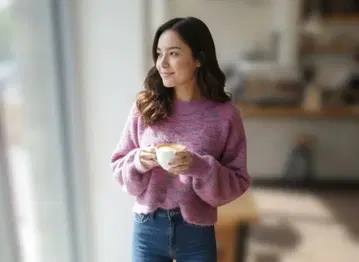 헤어리 숏 니트 SELECT MOCA