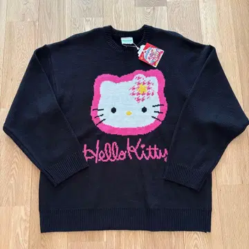 헬로키티 긴팔 니트 스웨터 L 사이즈 카오하나