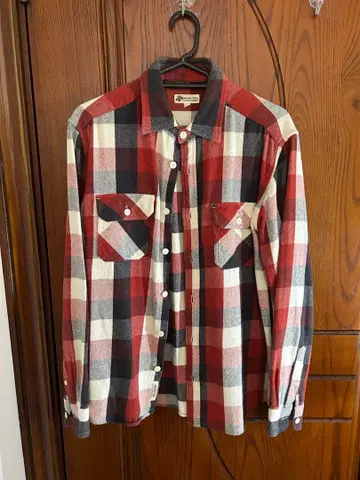 Natural Story 체크 무늬 긴팔 플란넬 셔츠 M