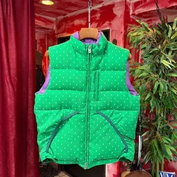 MACKDADDY snowman down vest 'Green'