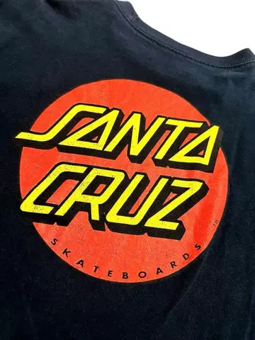 SANTA CRUZ 롱 슬리브 T셔츠 네이비 L