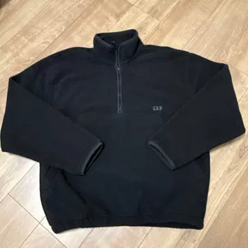 GAP 하프 지퍼 플리스 자켓 L 블랙