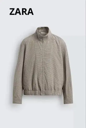 ZARA 자라 체크 텍스처 자켓