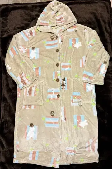 지분마쿠라 무민 착용 담요