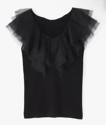 Natural Beauty Basic 러플 니트 탑