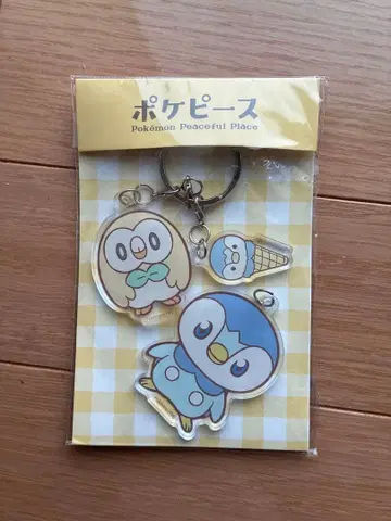 3연 아크릴 키링 팽도리&모쿠로 포켓피스