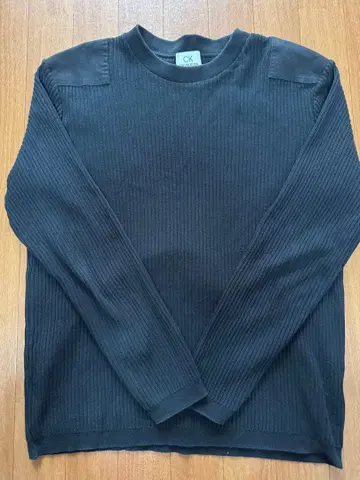 캘빈 클라인 블랙 리브 스웨터 M