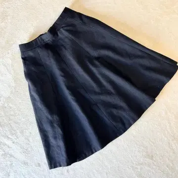 KUMIKYOKU 쿠미쿄쿠 모 100% 플레어 스커트 블랙 여성용 S