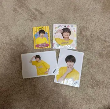이노우에 미즈키 캔뱃지 프로필 카드 공식 사진 4점 세트