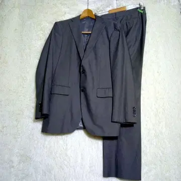 수트 컴퍼니 [ LL ] 남성용 비즈니스 정장 자켓과 팬츠 세트 그레이