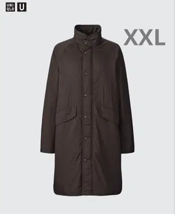 UNIQLO U 패디드 논퀼트 코트 다크 브라운