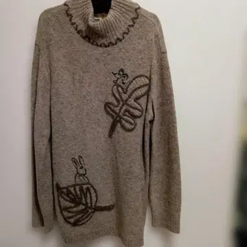 하이넥 스웨터 L