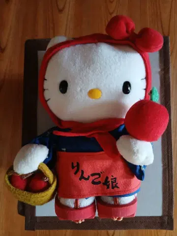 헬로키티 봉제 인형 사과 소녀