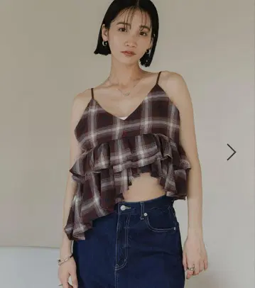 옴브레 체크 뷔스티에