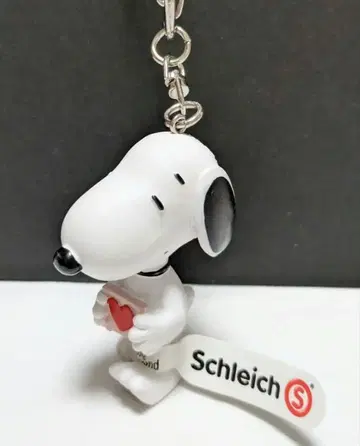 [ 단종 ] 슐라이히 스누피 키링 하트 편지 00년대 피규어