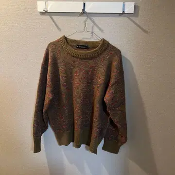 페이즐리 니트 스웨터 good regular