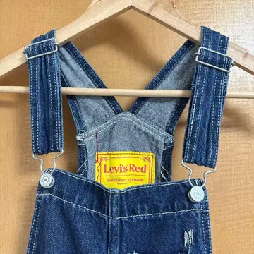 Levi's Red 데님 오버롤 사이즈 S