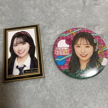 AKB48 야마우치 미즈키 벽 사진&캔뱃지 세트