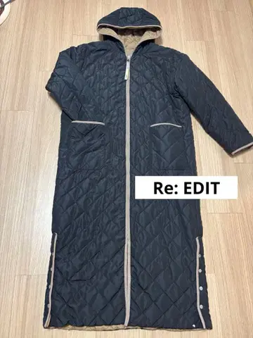 리디: 리버서블 후드 부착 퀼팅 롱 코트 클리닝 완료