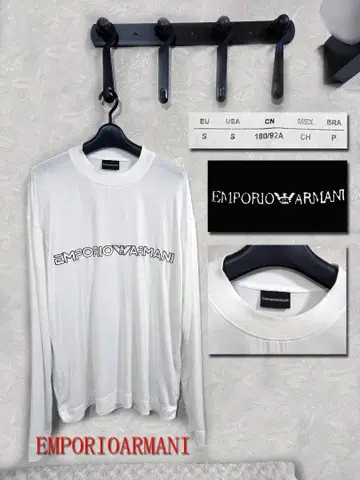 EMPORIO ARMANI 화이트 T셔츠 S