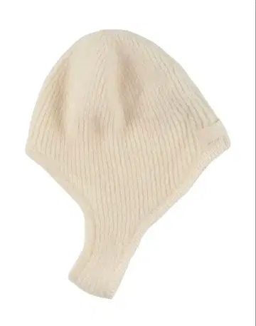 자크 뮈스 아이보리 리브 니트 모자 발라클라바
