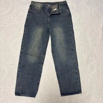 배기 데님 워시 가공