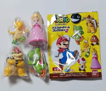 슈퍼 마리오 마스코트 참 컬렉션 2 피치&요시&쿠파&너구리