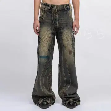 No Faith Studios Heavy Wave Denim 청바지