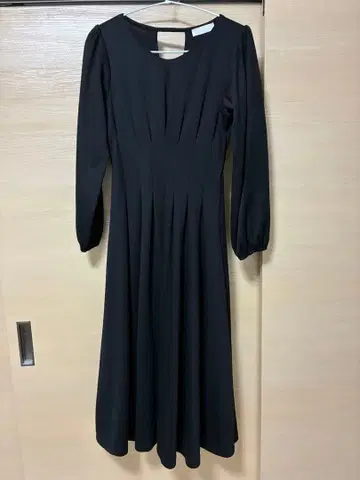 앙데팡당 분또 허리 턱 긴팔 원피스