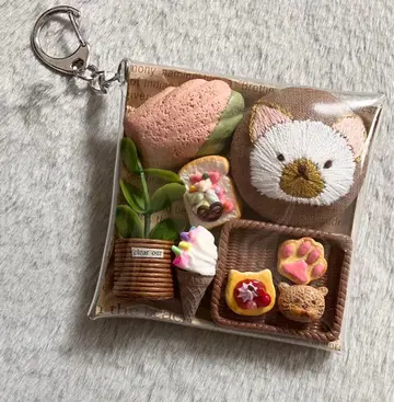 가챠 파우치 [ 고양이 브로치 스위츠 ]