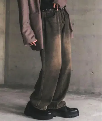 빈티지 메이크오버 와이드 데님 팬츠