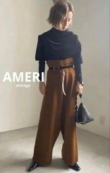 [ 새상품급 ] AMERI short leg knit pants