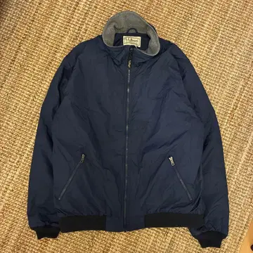 L.L.Bean 엘엘빈 웜업 자켓 네이비 로고 짧은 기장