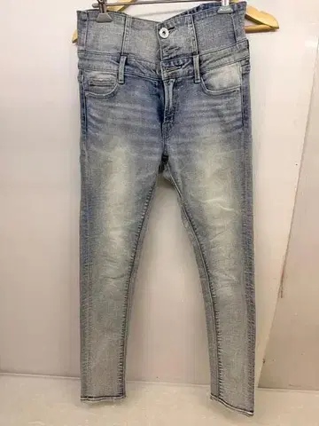 GYDA 하이웨스트 크로스 스키니 데님 L 사이즈